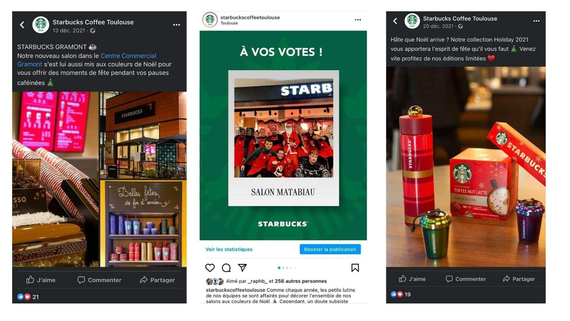 network reach visibility starbucks gestion des reseaux sociaux creation de posts 3