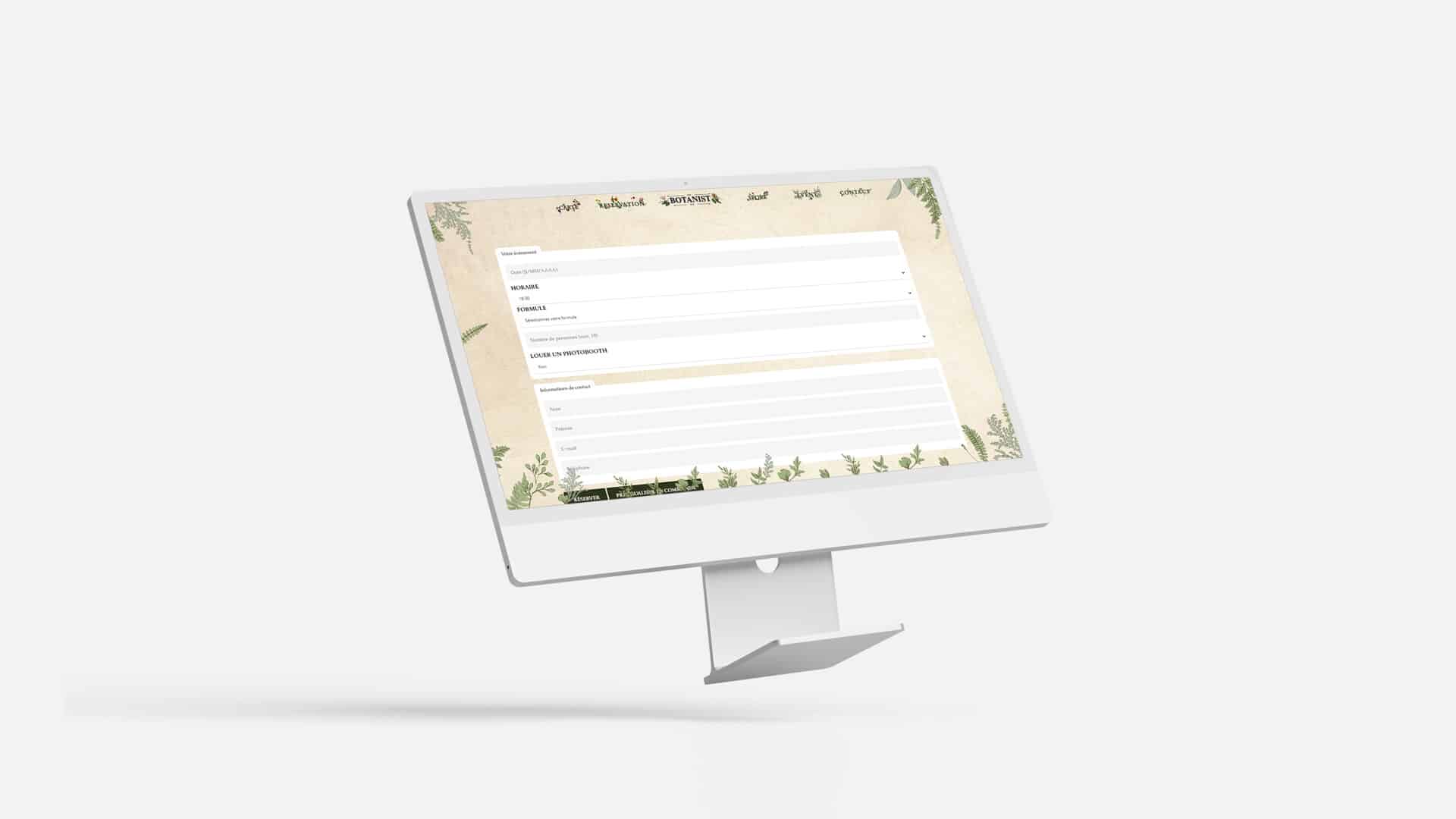 network reach visibility mockup thebotanistpub gestion des reservation