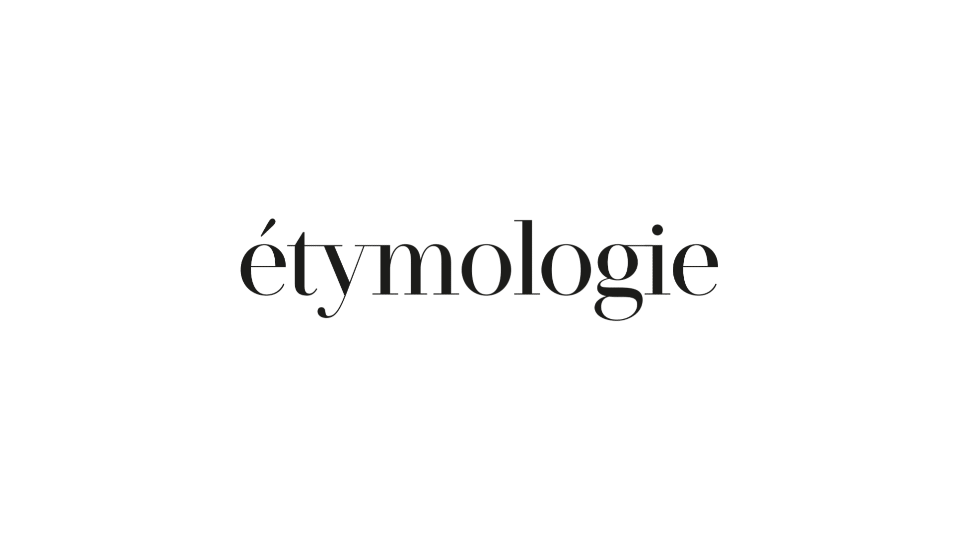 logo etymologie