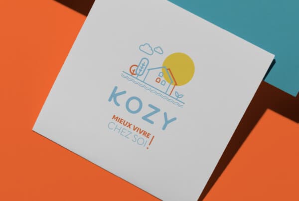 Découvrez l'identité visuelle de Kozy par notre agence de graphisme à Toulouse NRV. : analyse de marché approfondie, création d'un logo distinctif, développement d'une charte graphique moderne, et conception de supports de communication variés pour renforcer la présence de Kozy dans le secteur des services à domicile.