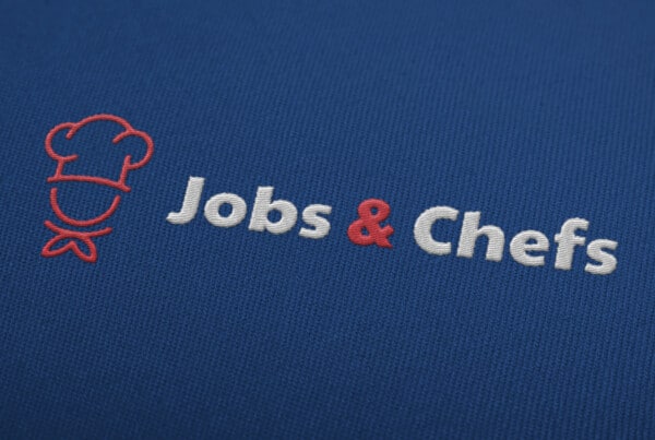 Découvrez la création de l'identité visuelle de Jobs & Chefs par NRV Toulouse, avec la création d'un nouveau logo.