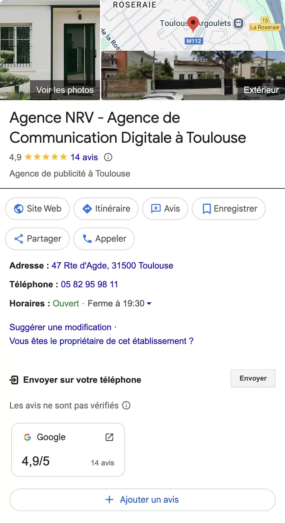 agence nrv laisser un avis