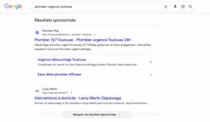 Exemple de campagne ADS, le Search